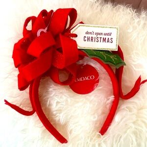 Festive Christmas Bow Headband NWT 🎄❤️